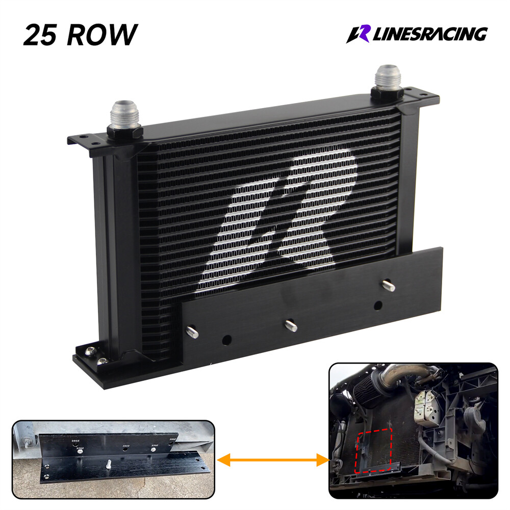 24 Row Core Oil Cooler Kit Bolt On For Nissan Z33 03-08 350Z FAIRLADY 370Z Z34