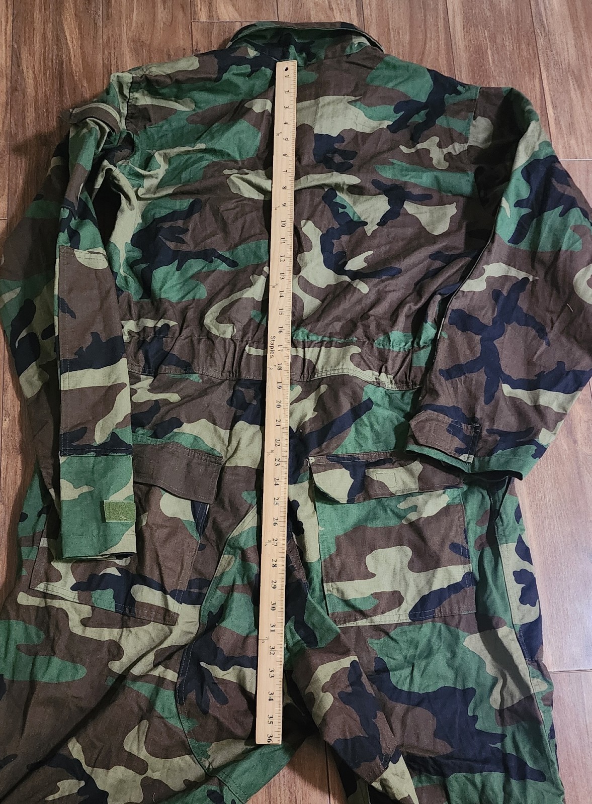 US Military Coveralls Men's Sz Large Woodland Camo Cold Weather Mechanics