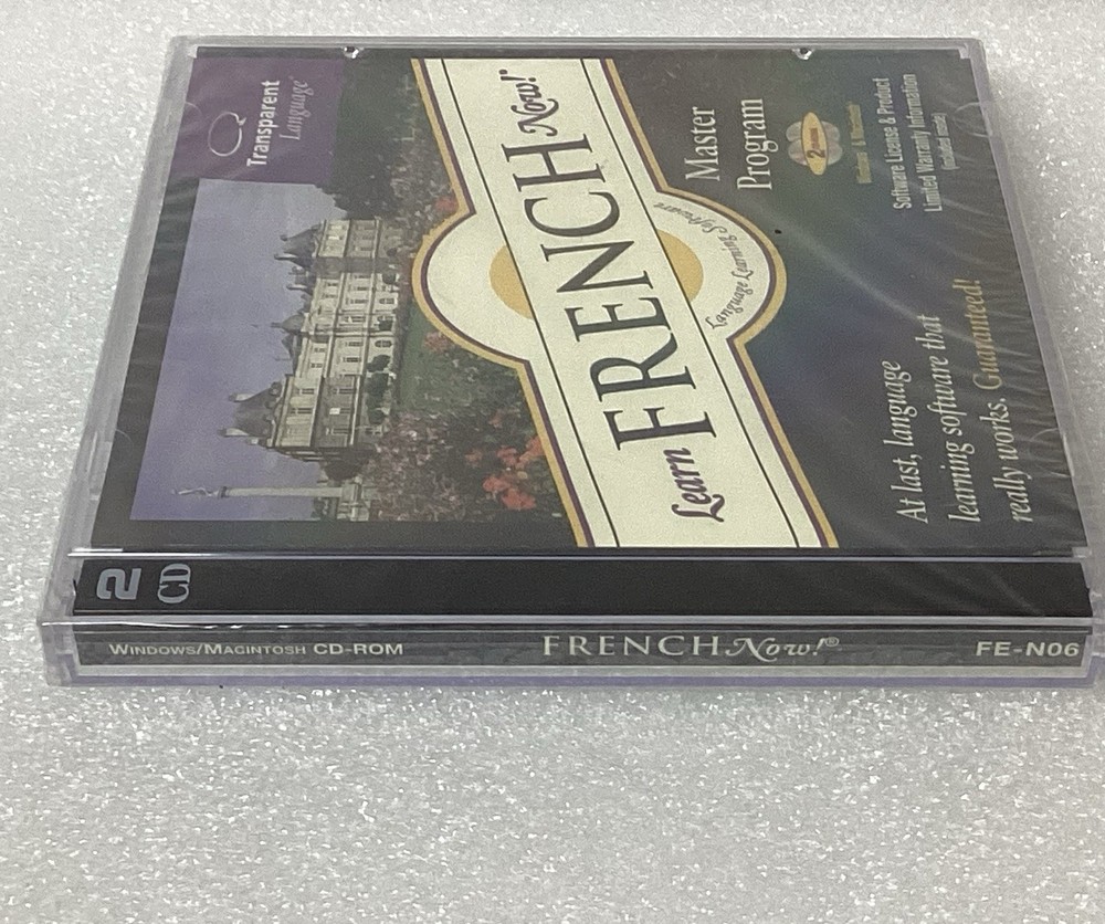 Learn French Now! Master Program 2 CD-ROM by Transparent Language Win/Mac