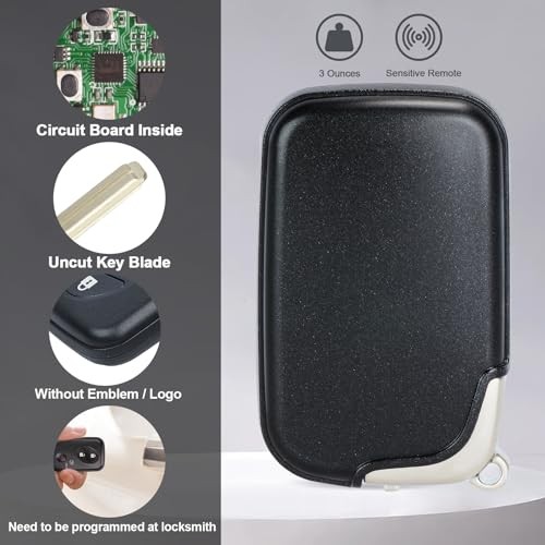 Keymall Smart Key Fob Transmitter Keyless Entry Remote Replacement for Lexus