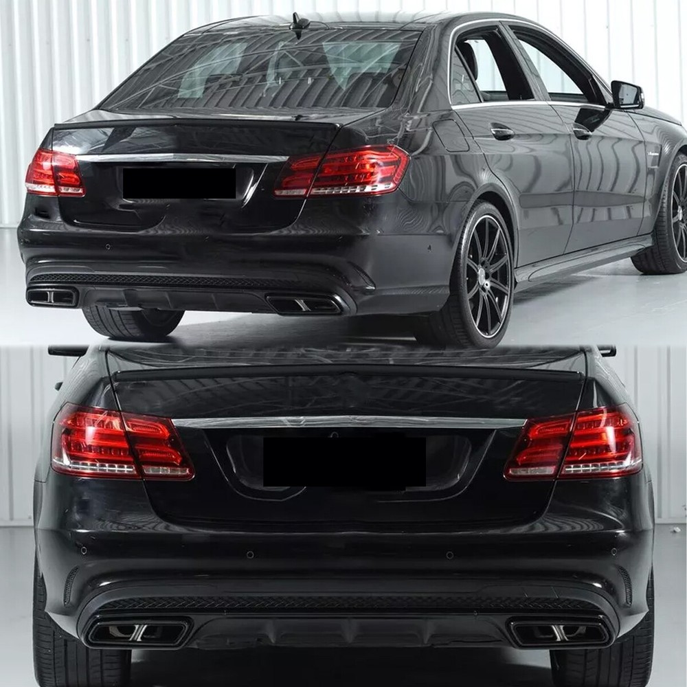 For Mercedes Benz E-Class W212 E350 2014-15 Rear Diffuser E63 Style+Exhaust Tips