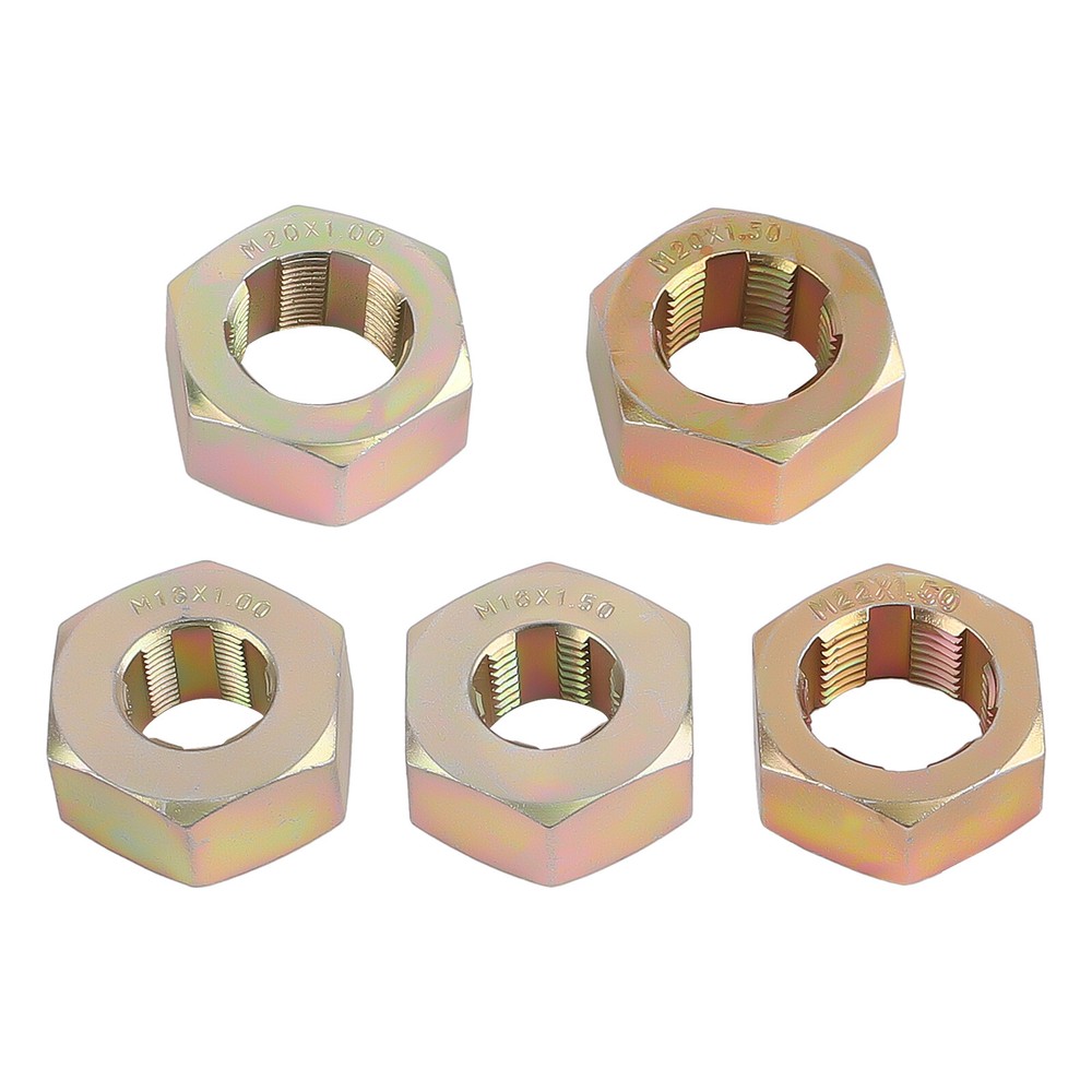 16-Piece Axle Spindle Thread Chaser Set, Thread Rethreading Restorer Tool Metric