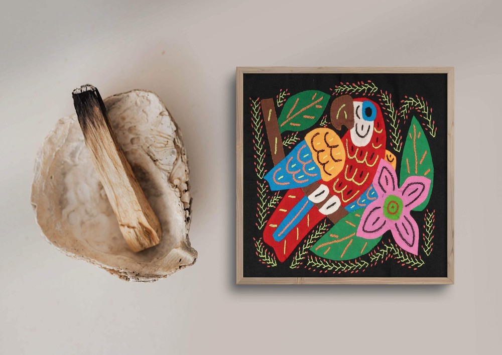 Multicolor Bird Red And Blue Molita