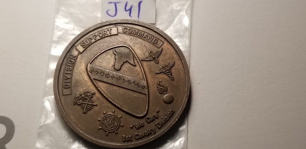 Great Britain Division Support Command 1st Cavalry Division Wagon Master Token.