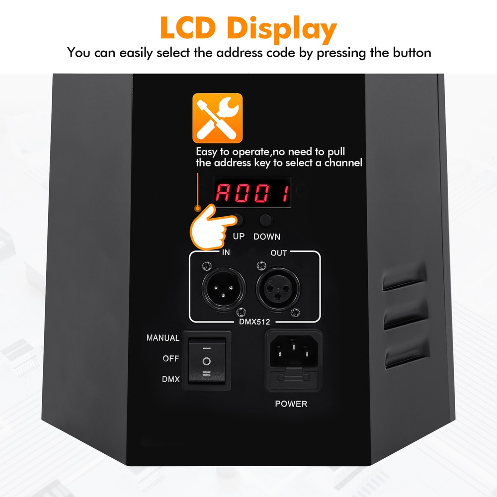 2pcs 200W DMX Fire Thrower Projector Disco Show Flame Effect Machine DJ Stage