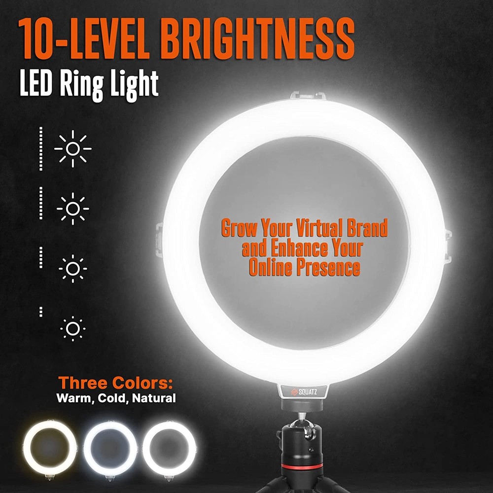 Squatz SQTCK-1 11" Ring Light With Light Stand