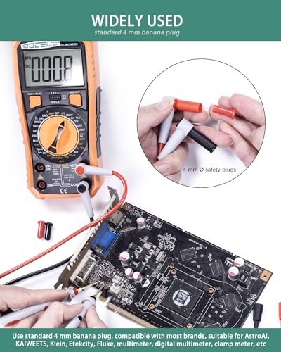 Electrical Test Leads Soft Silicone Cable Multimeter Test Test Leads Kit 372