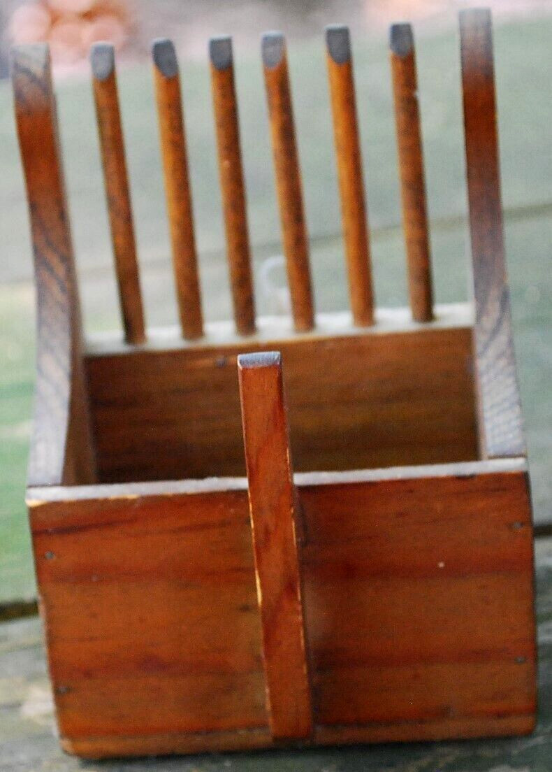 Antique Primitive HANDMADE WOOD CRANBERRY/BLUEBERRY HARVESTING SCOOP Rake Box