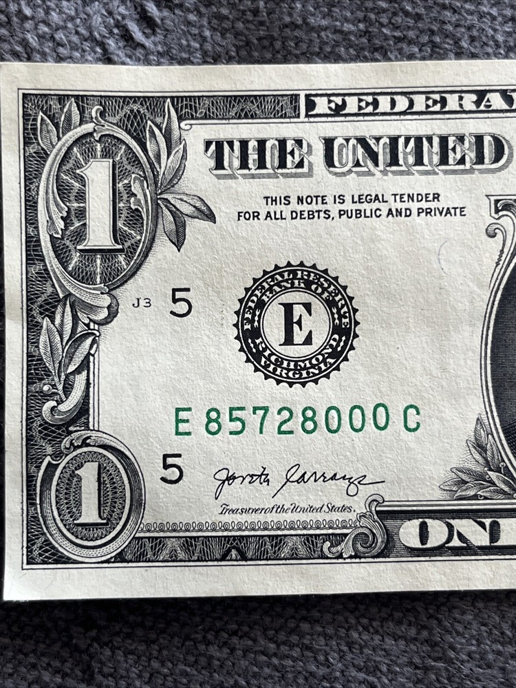 Multi Error Dollar Bill (misaligned, Overink, Gas Pump) #85728000