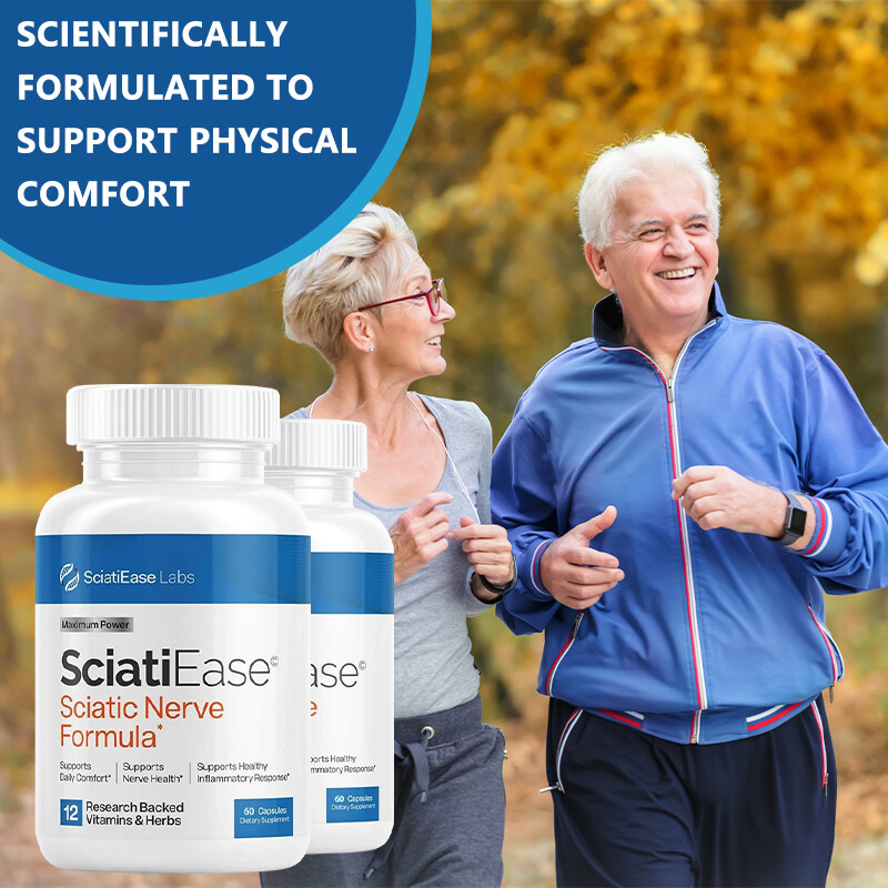 Sciatica Support - Pain Management - Nerve Regeneration - 120 Capsules