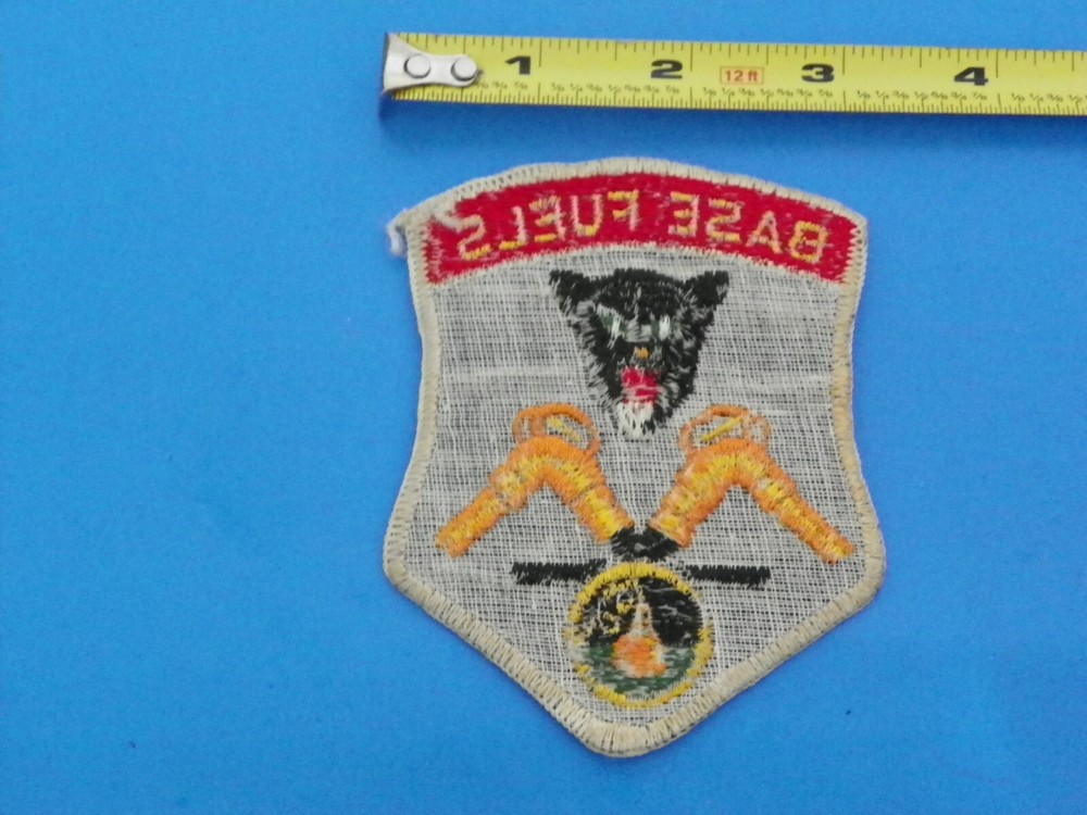VIETNAM ORIGINAL AIRFORCE BASE FUELS JACKET PATCH