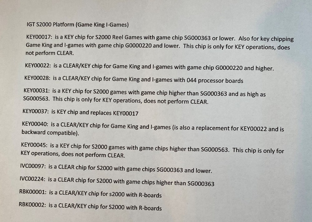 IGT Game King - GKBDEV39