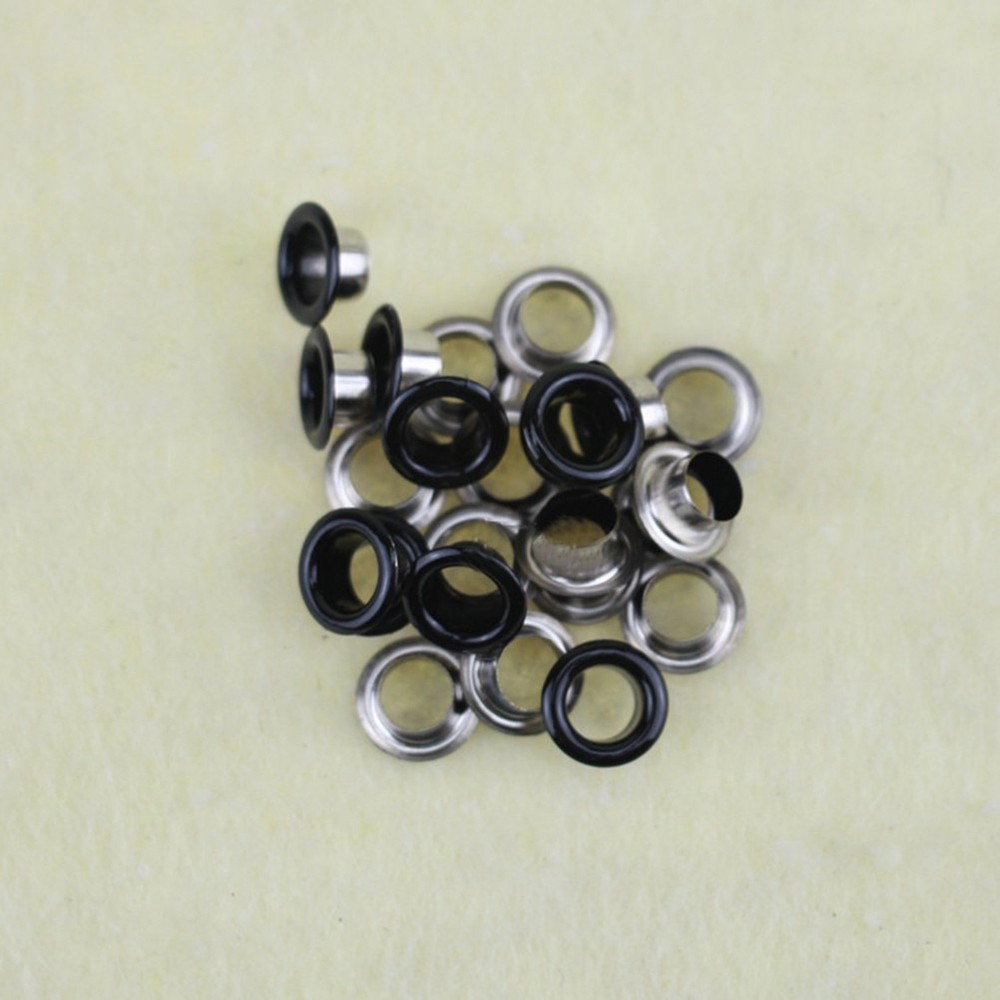 300 Set 6MM Multi Color Grommets Set Sturdy Eyelets Button Kit with 3PCS