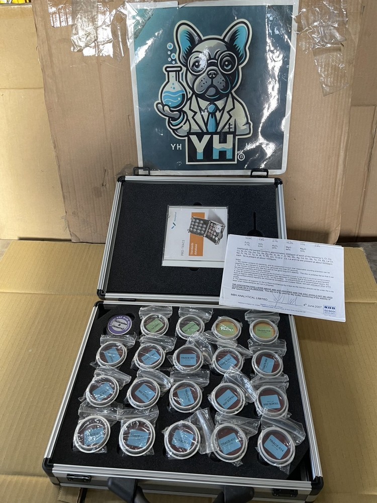 PANalytical PRO-TRACE XRF Calibration Reference Standards Set w/ Case