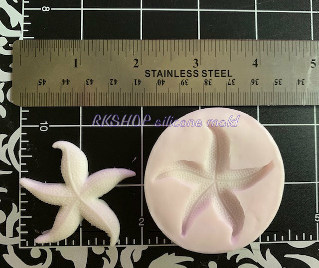 Starfish-Seashell handmade silicone mold for crafts