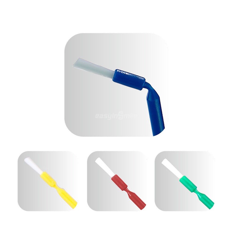 100Pcs Dental Disposable Micro Brush Bendable Applicator Eyelash Microbrush Tips