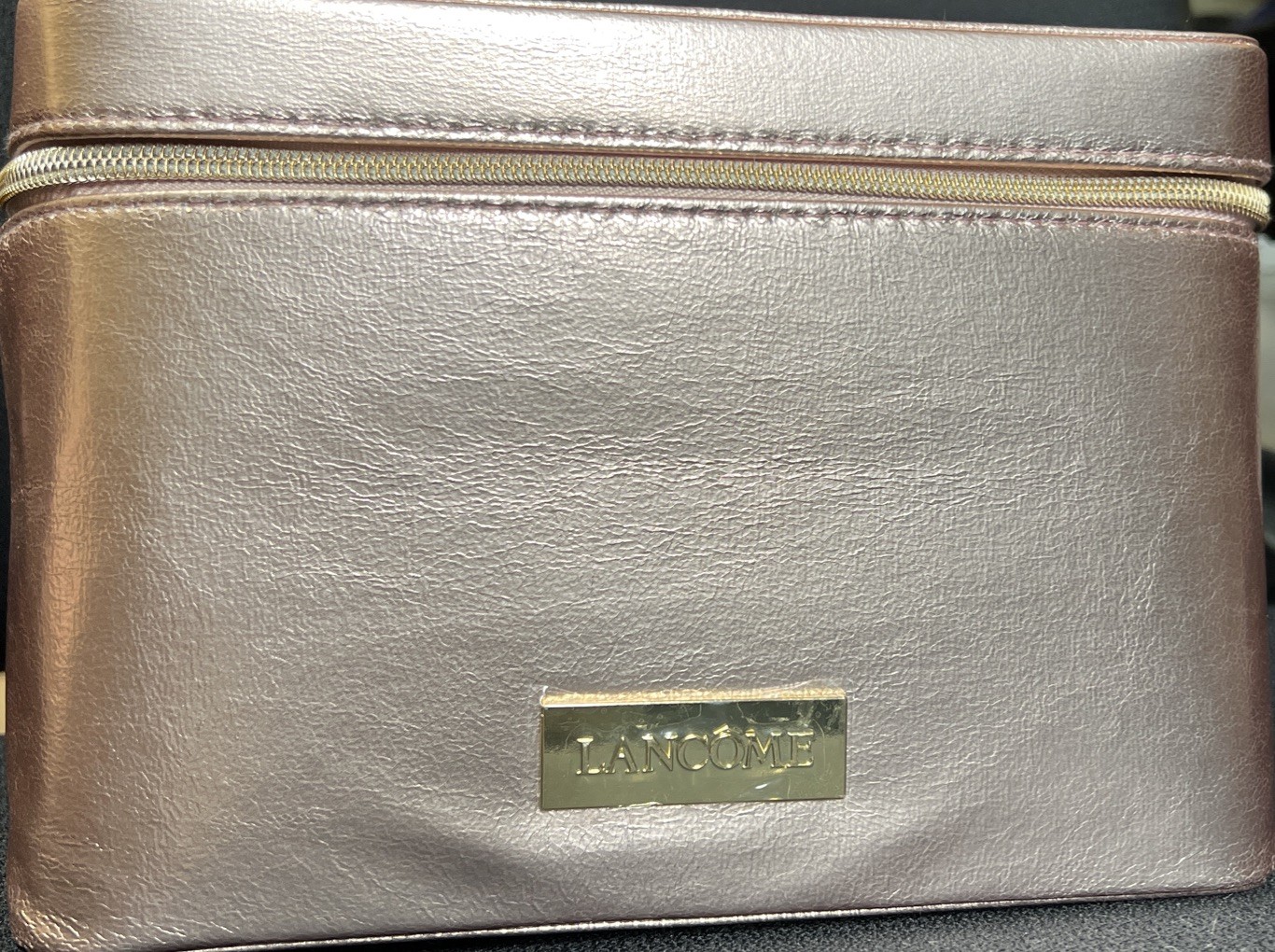 Lancome 2025 Beauty Box Bag/Train Case Rose Gold LE NEW