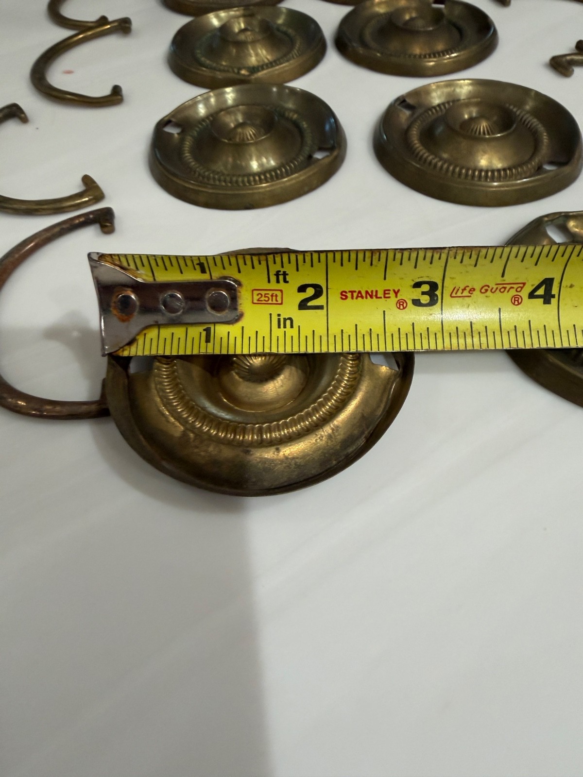 antique Hepplewhite round bail pulls 1810 English George parts restoration set