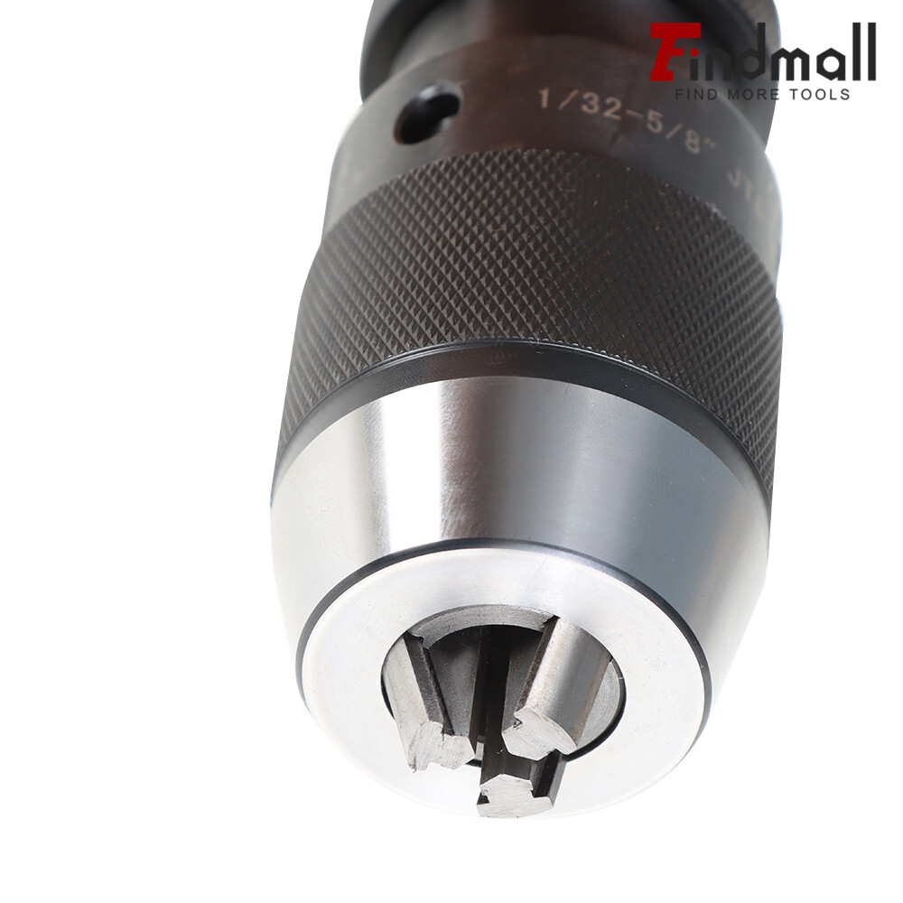 1/32"- 5/8" Keyless Heavy Duty Drill Chuck JT6 Self Tighten W/R8 Shank Adapter