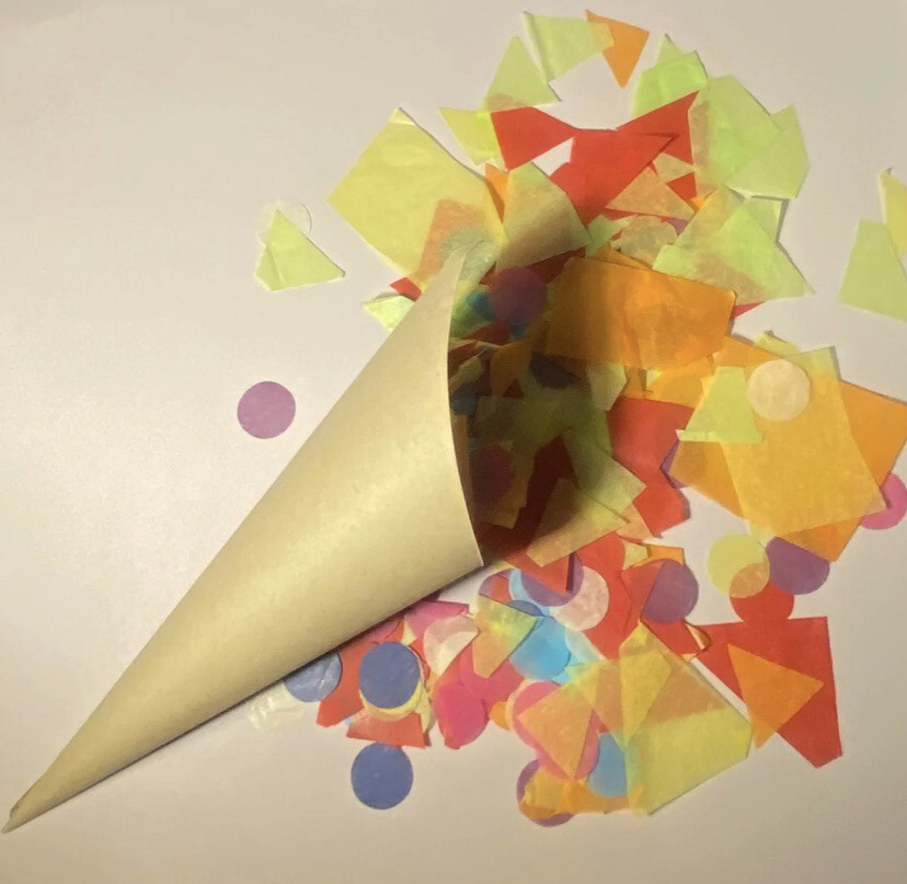 confetti cones