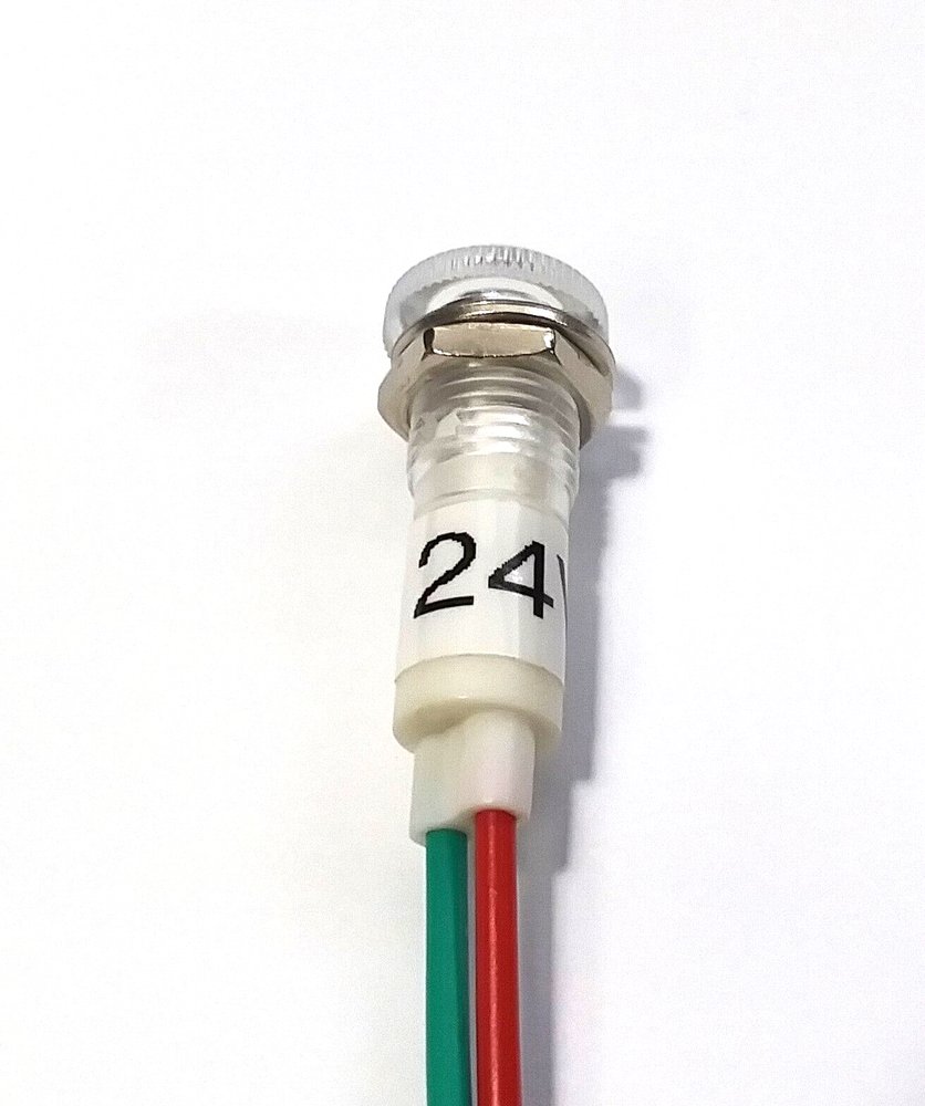4 BBT 24 volt Waterproof White LED Low-Profile Indicator Lights
