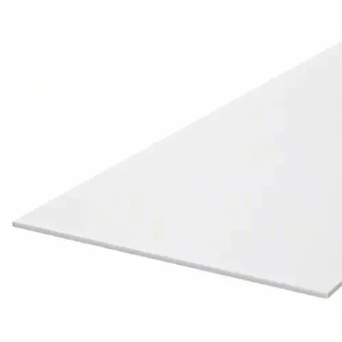 1/16 Inch Thick UHMW Plastic Sheet 24" Length x 12 in Width Off-White Opaque NEW