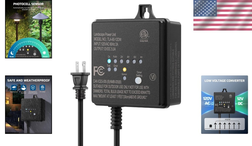 Energy-Saving Low Voltage Transformer for LED Yard Lights
