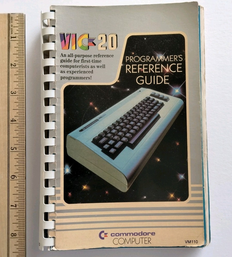 Commodore VIC-20 Computer Programmers Reference Guide First Edition 1982 Vintage