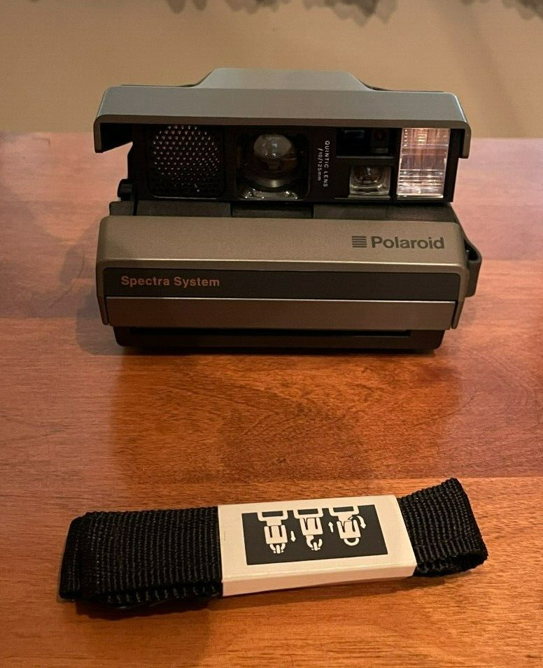 Vintage Polaroid Spectra Camera Bundle NEW Remote Transmitter & Receiver w/ Bag