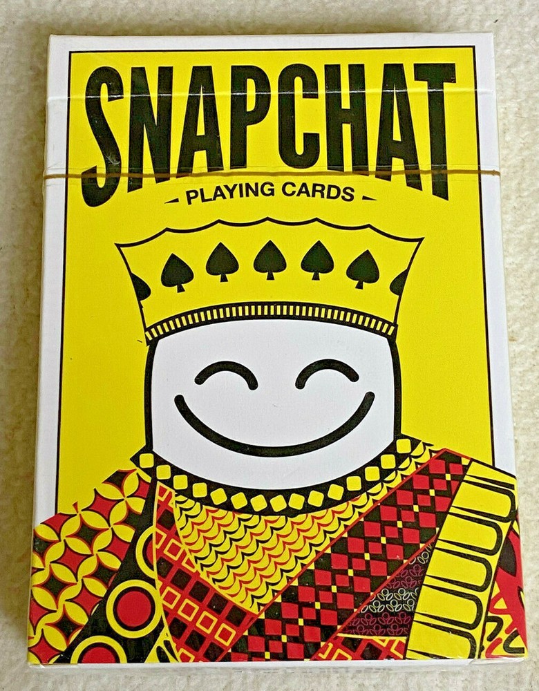 NEW 1-Deck Official Snapchat Playing Cards by Snap