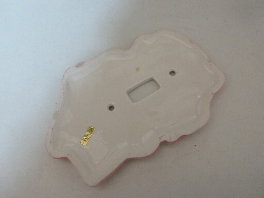 Ballet Slippers , Ceramic Toggle Switch Plate , Vintage , New