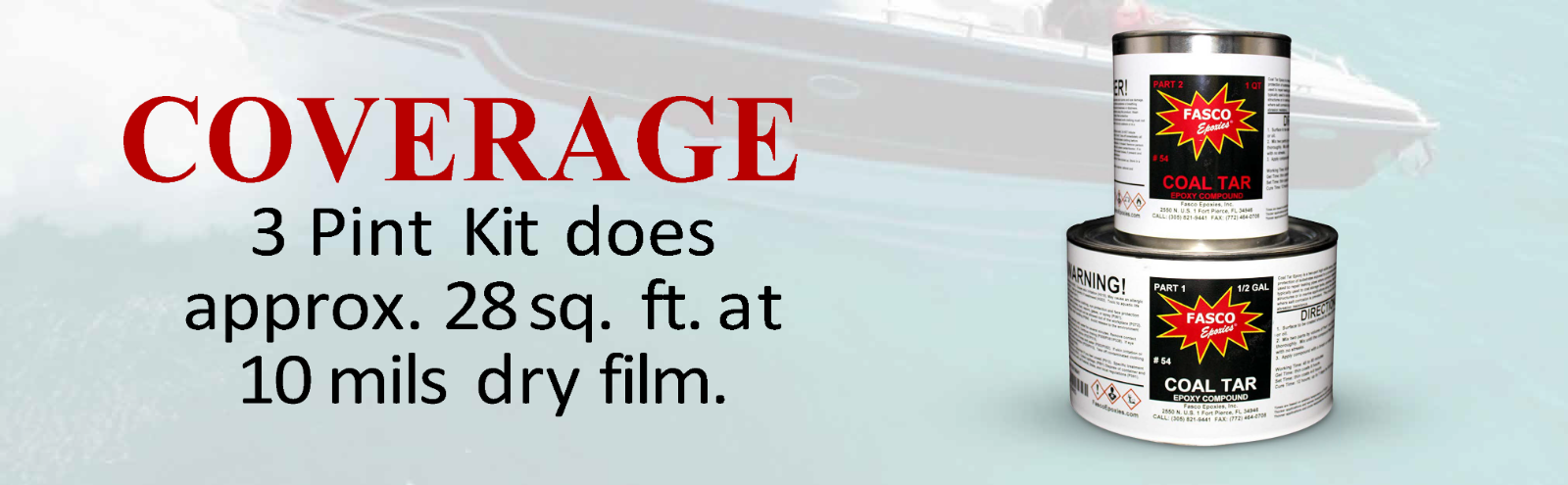 Fasco #54 - Coal Tar Epoxy - 3 Pint Kit