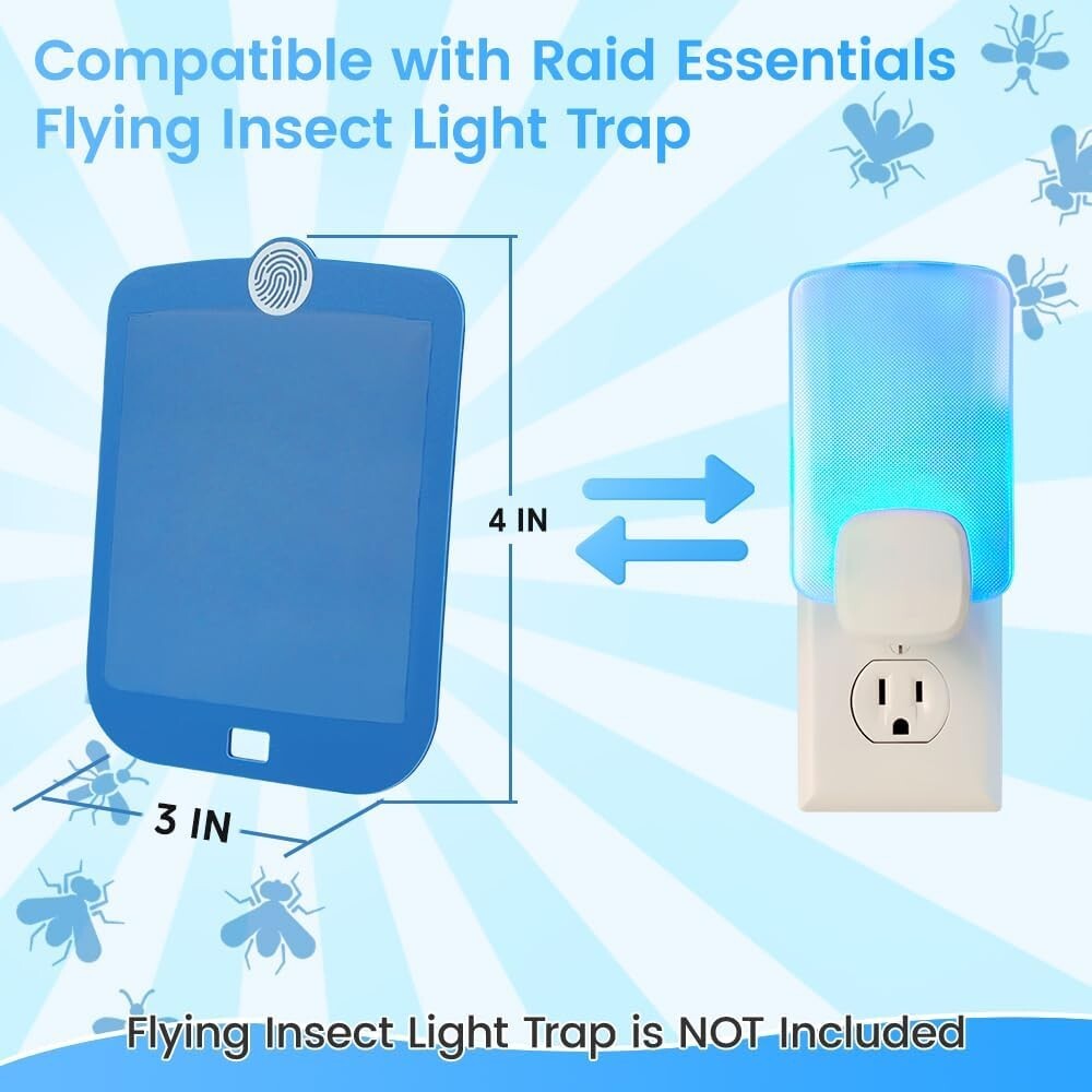 10 Pack Refill Cartridges Compatible with Raid Essentials Flying Insect Light
