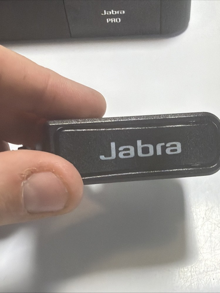 Jabra PRO 9465 Duo Wireless Bluetooth Headset Touch Screen Works Damaged Mic
