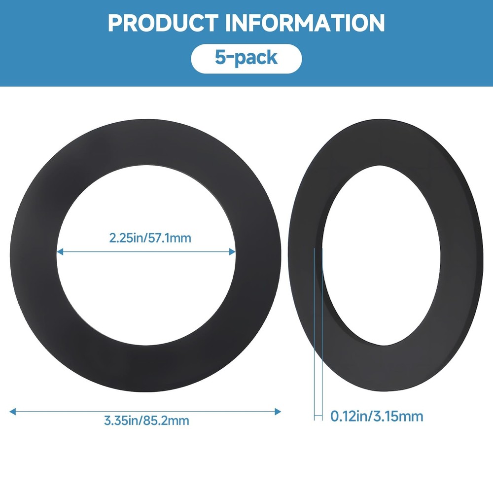 Jerry Can Replacement Gaskets Rubber Seals 5 Pack