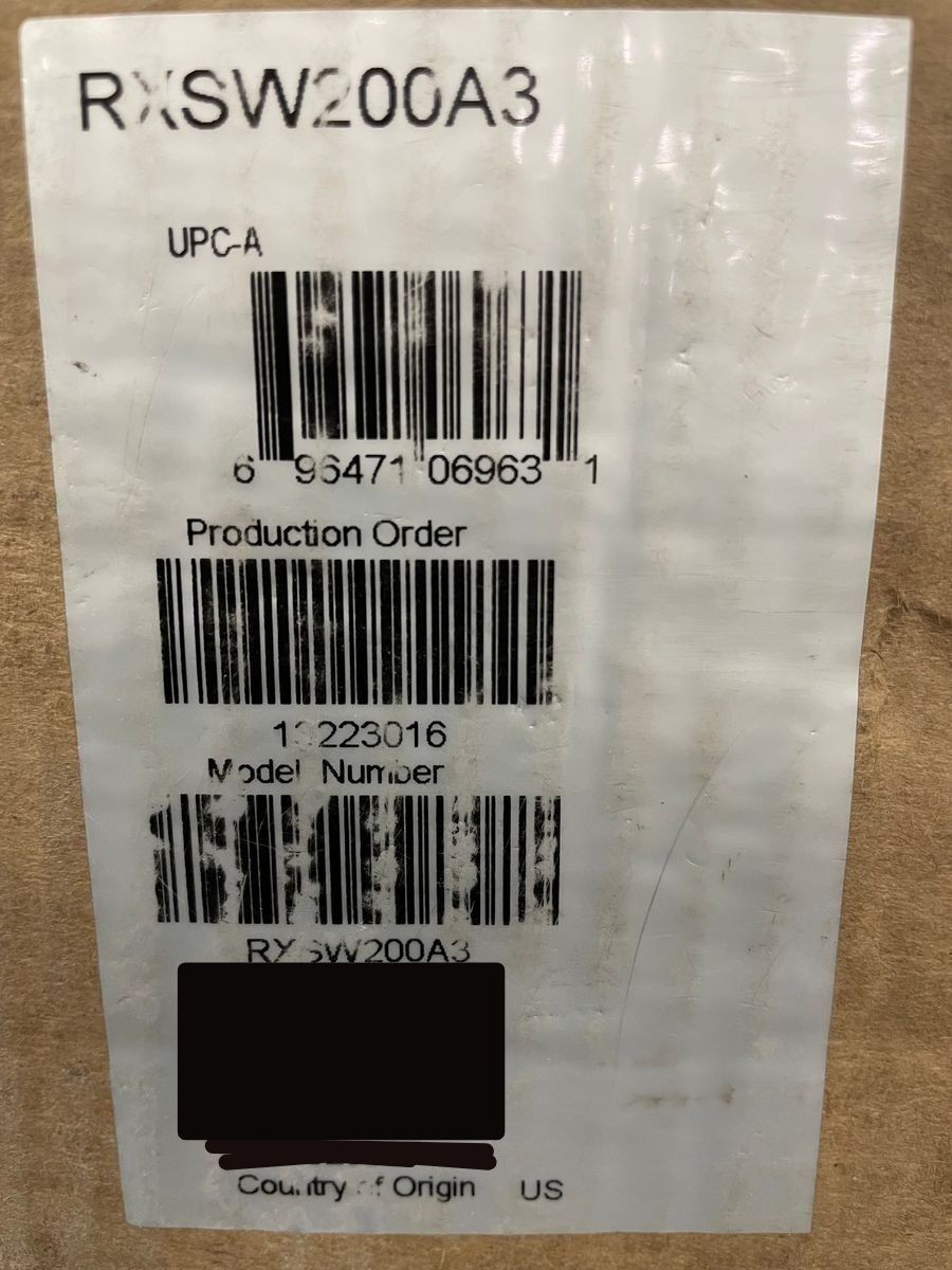 GENERAC RXSW200A3 Smart Transfer Switch 200A, 120/240V, 60Hz*