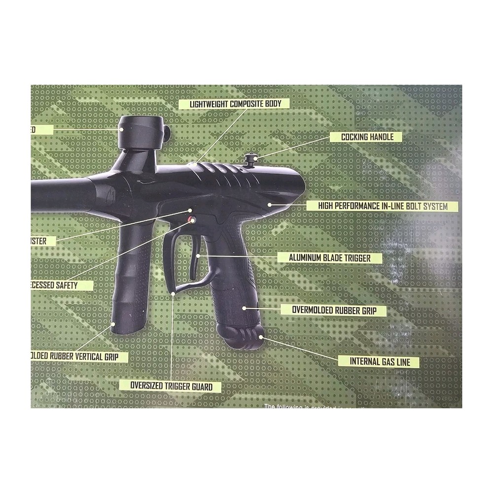 Tippmann Vantage Paintball Gun Marker Gloss Black | .68 Caliber | Semi-Automatic