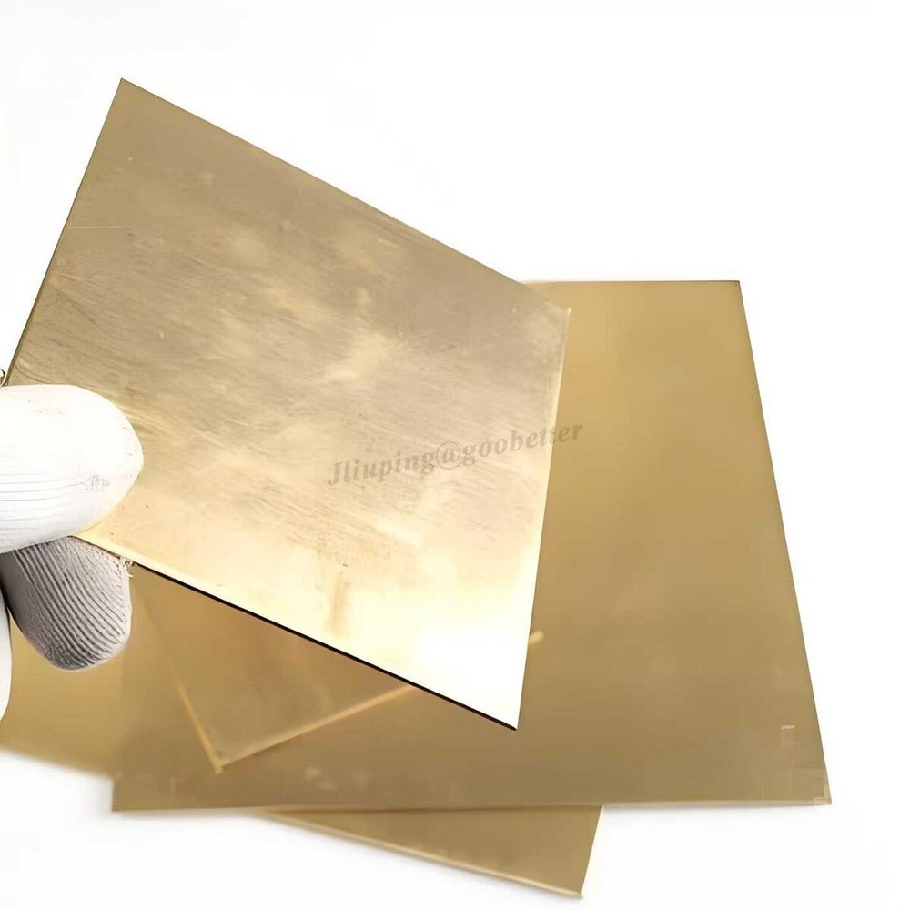 H62 Brass Sheet Plate Solid Panel Board Thick 0.3mm-6mm Various Sizes Laser Cut