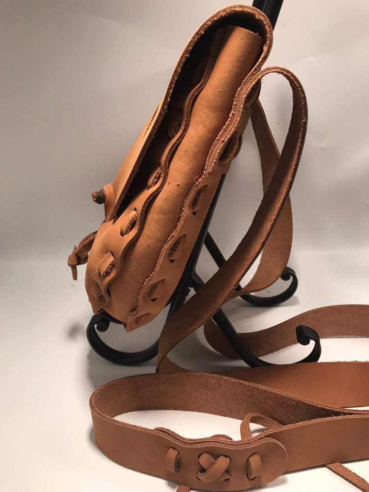 Handcrafted Deer Personalized Leather Bag Muzzleloading Hunting possible bag