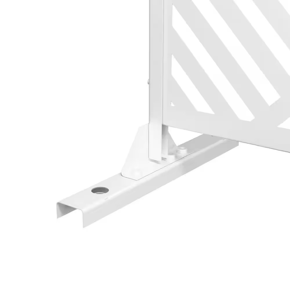 White 3-Panel Outdoor/Indoor Room Divider Privacy Screen