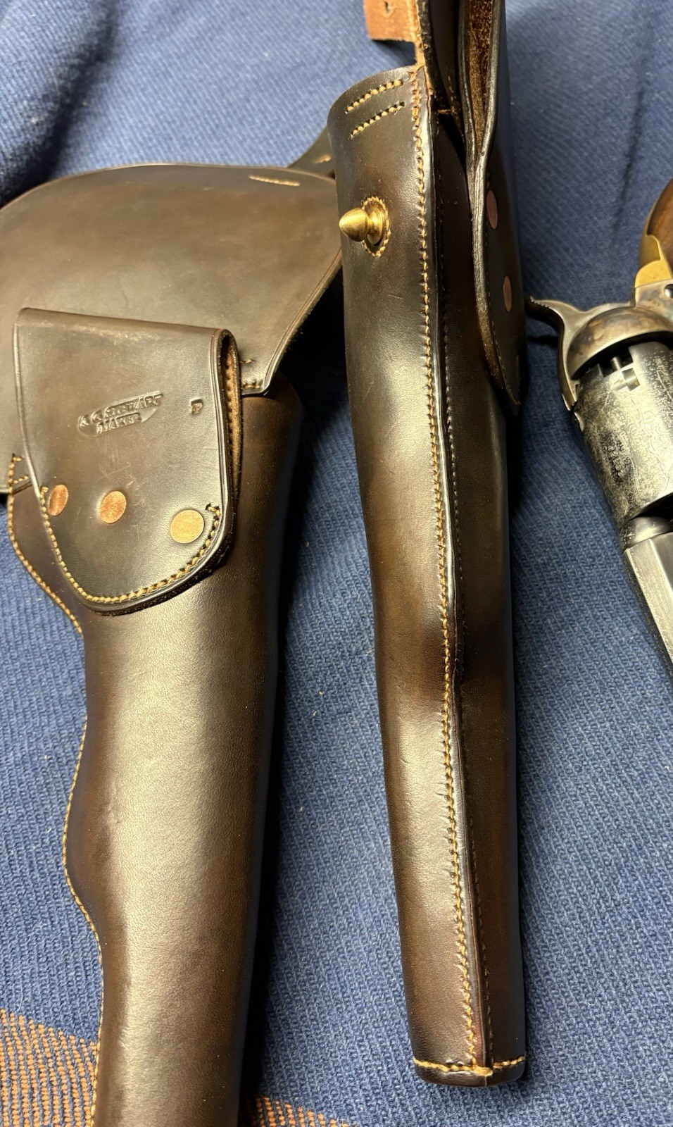 Colts Dragoon Cavalry Holster by Stewart Historic Saddlery