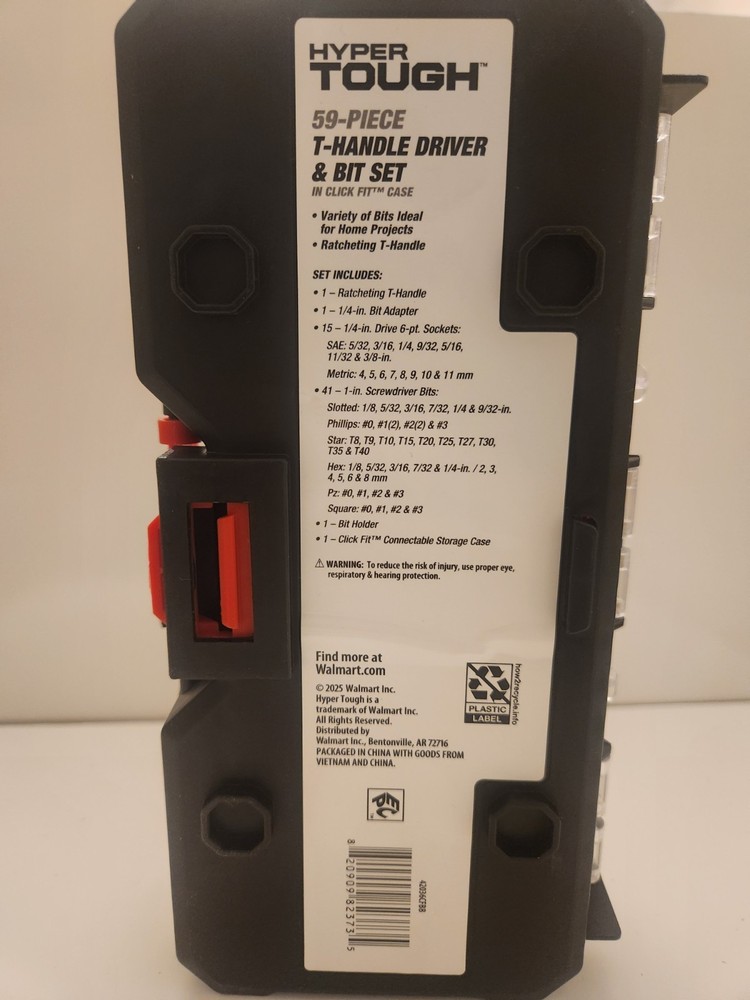 Hyper Though 59-piece T-handle Driver & Bit Set