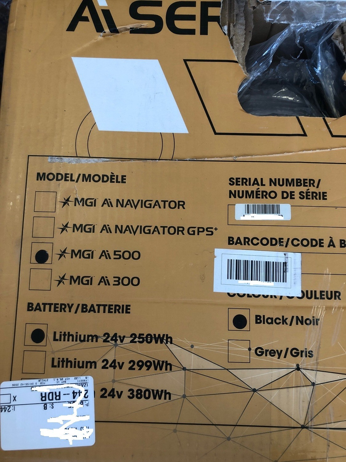 MGI Ai 500 GPS Electric Assisted Golf Push Cart