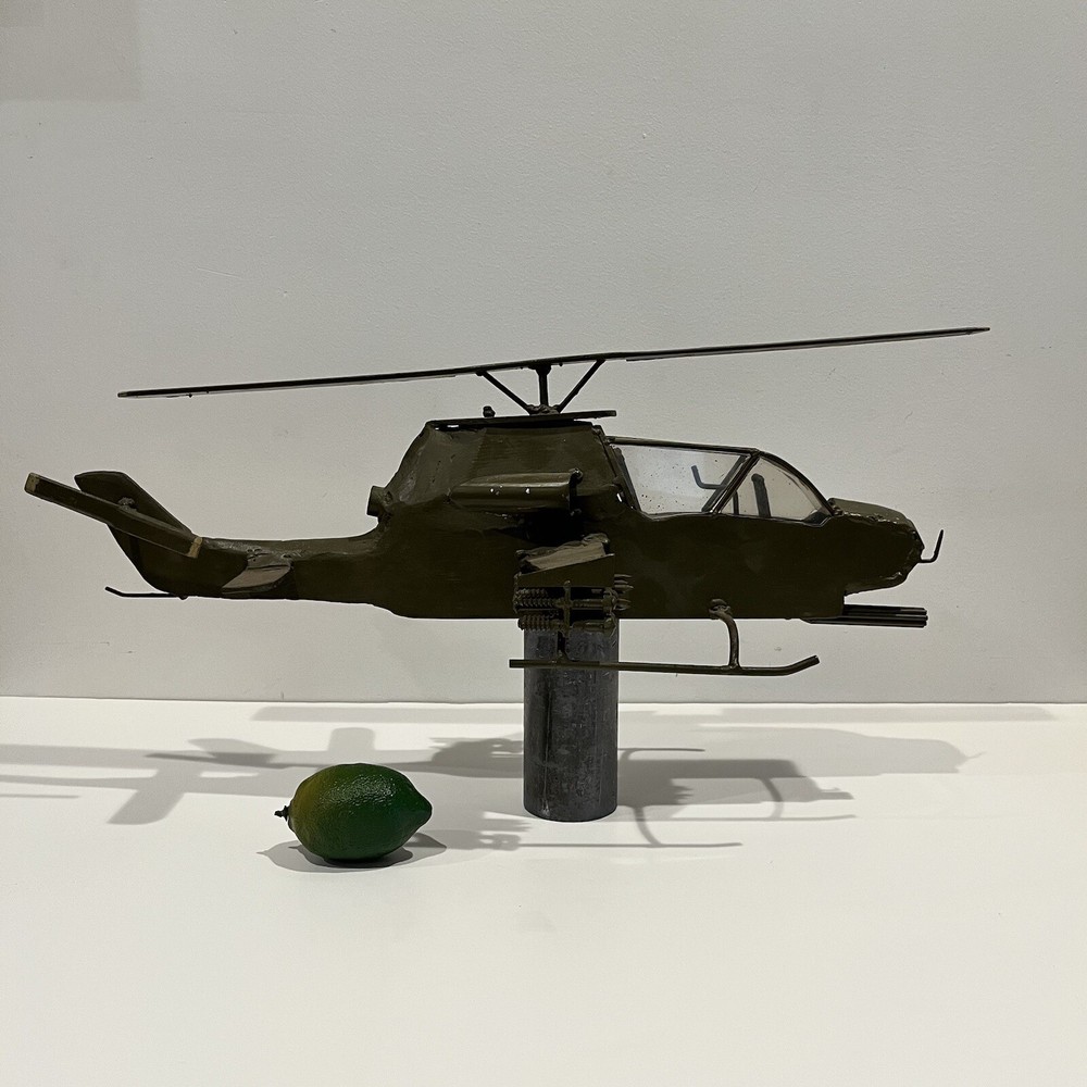 Prison Art Sculpture AH-1 Cobra Chopper