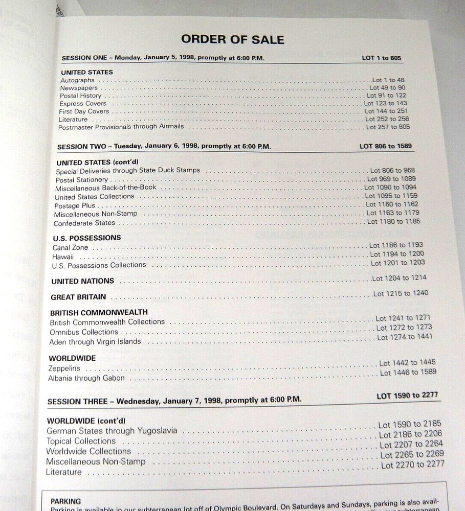 Superior 1998 Winter Stamp Auction Catalog Handpainted FDCs Cachets Ducks Israel