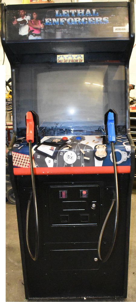LETHAL ENFORCERS ARCADE MACHINE by KONAMI (Excellent Condition) *RARE*