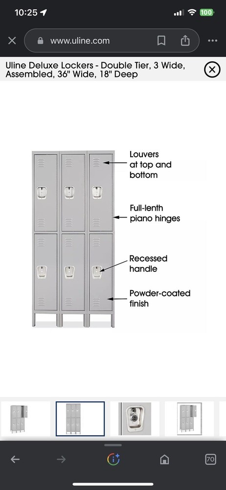 Metal lockers New