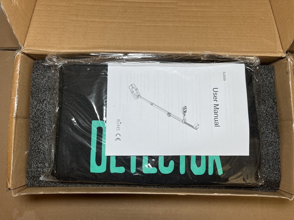 Foldable Metal Detector SJ009, High Accuracy Lightweight Collapsible, Open Box