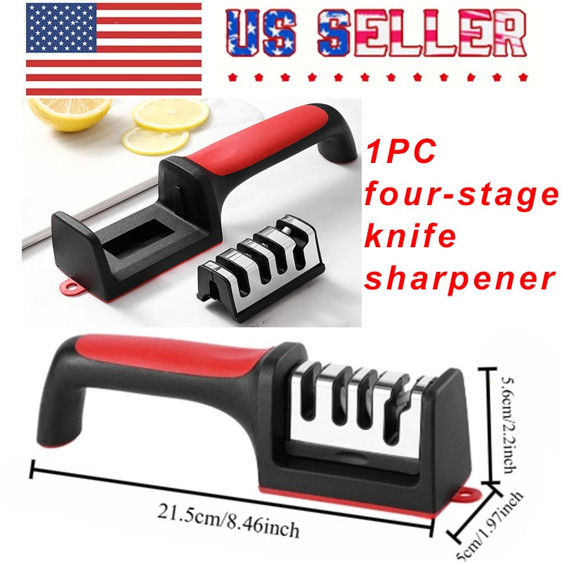 1Pc four-stage sharpening stone quick sharpener multi-functional tool