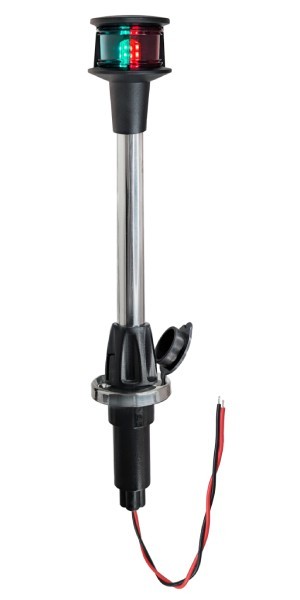 Pactrade Marine Navigation Combination Red/Green LED Bow Light & Removable Base